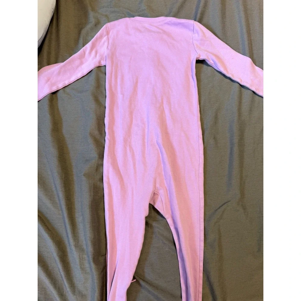 Primary Organic Cotton Footed Sleeper Lavender Purple Pajamas Kids Size 3